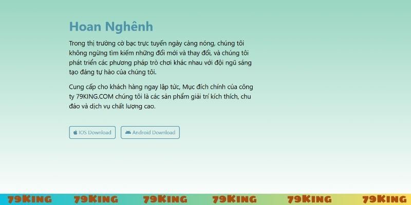 Các bước tải app 79King cho hệ điều hành