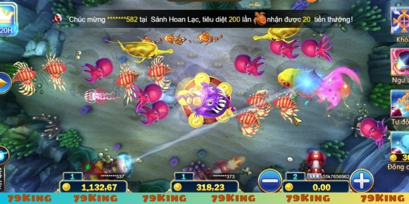 Bắn cá nhỏ xung quanh nâng cao thưởng